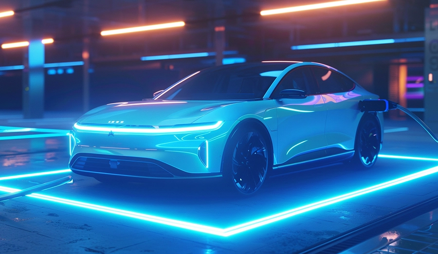 No need to plug in the cable for charging! Wireless fast charging for electric vehicles has exceeded